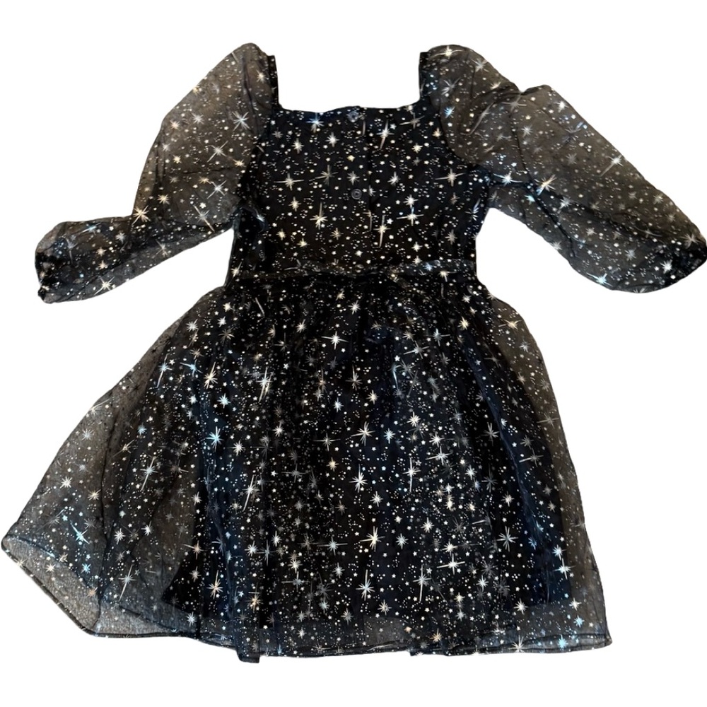 🌟 Celestial Whimsy Mesh Dress (Size 6/7 Small) - Picture 3 of 11